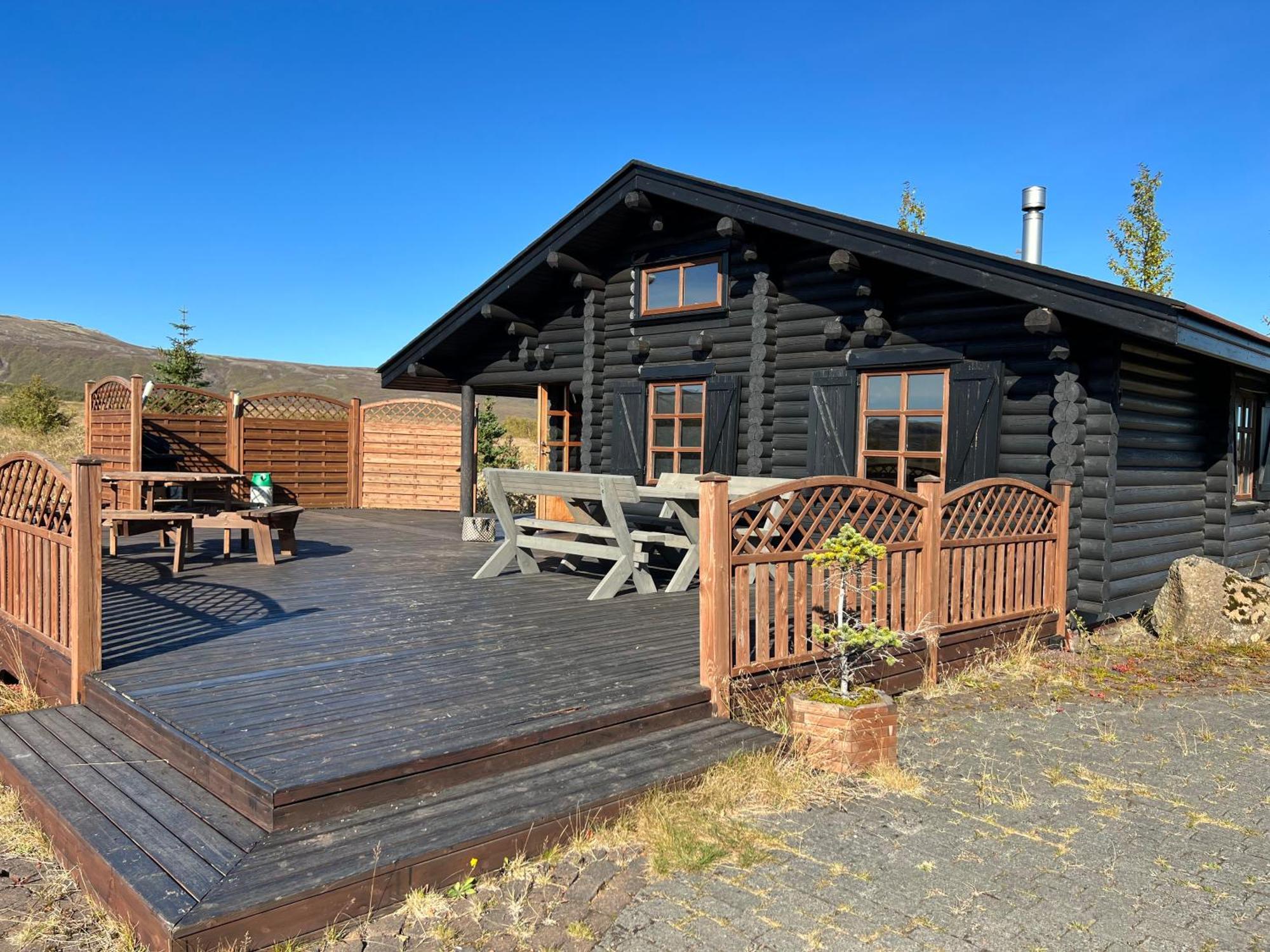 Cosy Cabin With Amazing View On The Geysir Blaskogabyggd Bagian luar foto